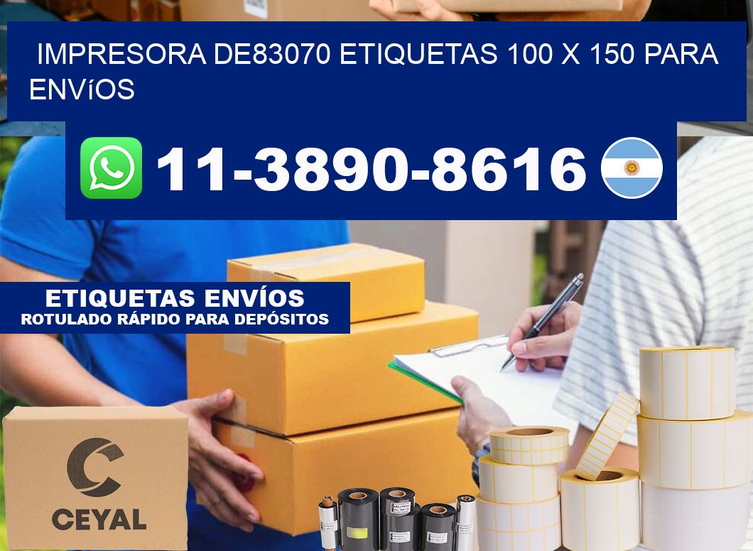 impresora de83070 etiquetas 100 x 150 para envíos