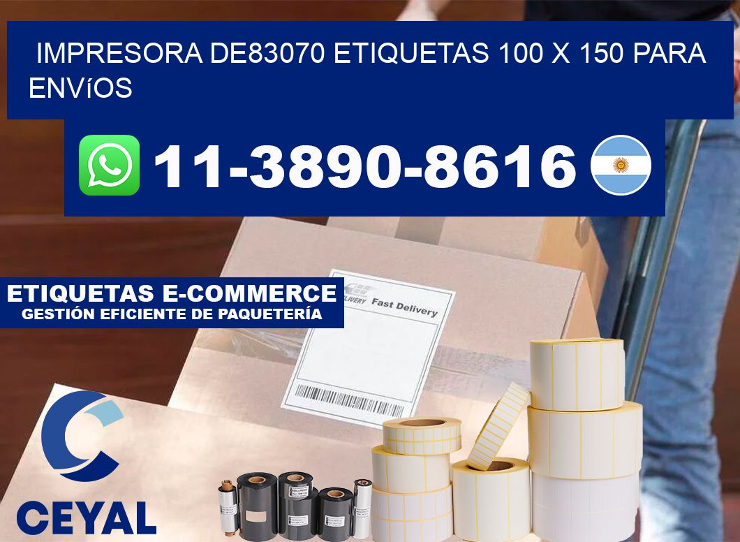 impresora de83070 etiquetas 100 x 150 para envíos