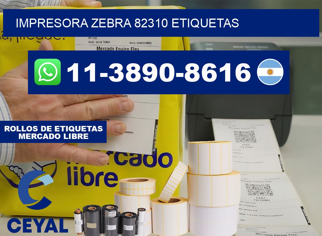 impresora zebra 82310 etiquetas