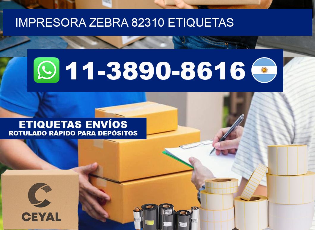 impresora zebra 82310 etiquetas