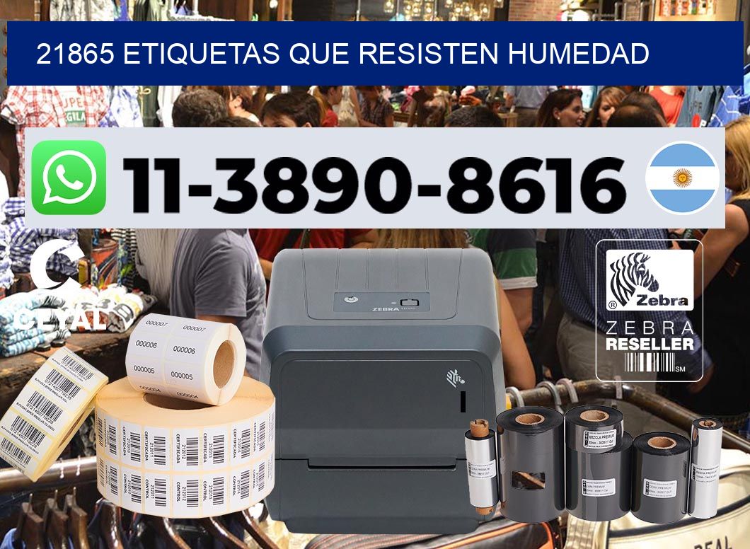 21865 etiquetas que resisten humedad