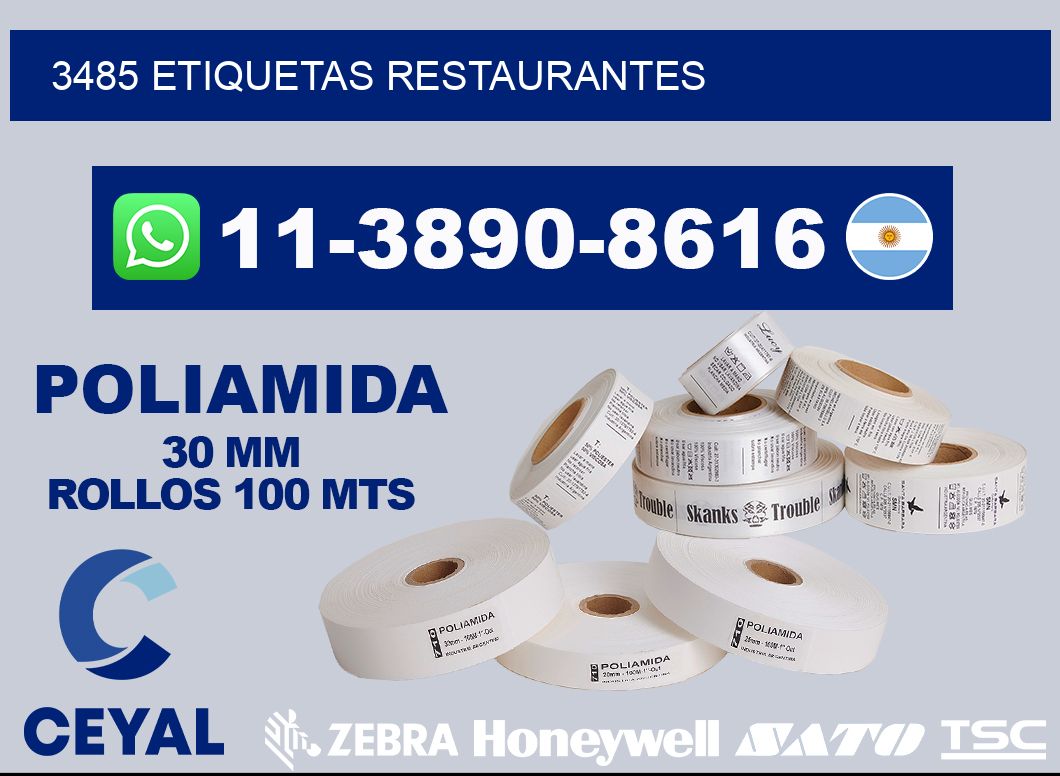 3485 etiquetas restaurantes