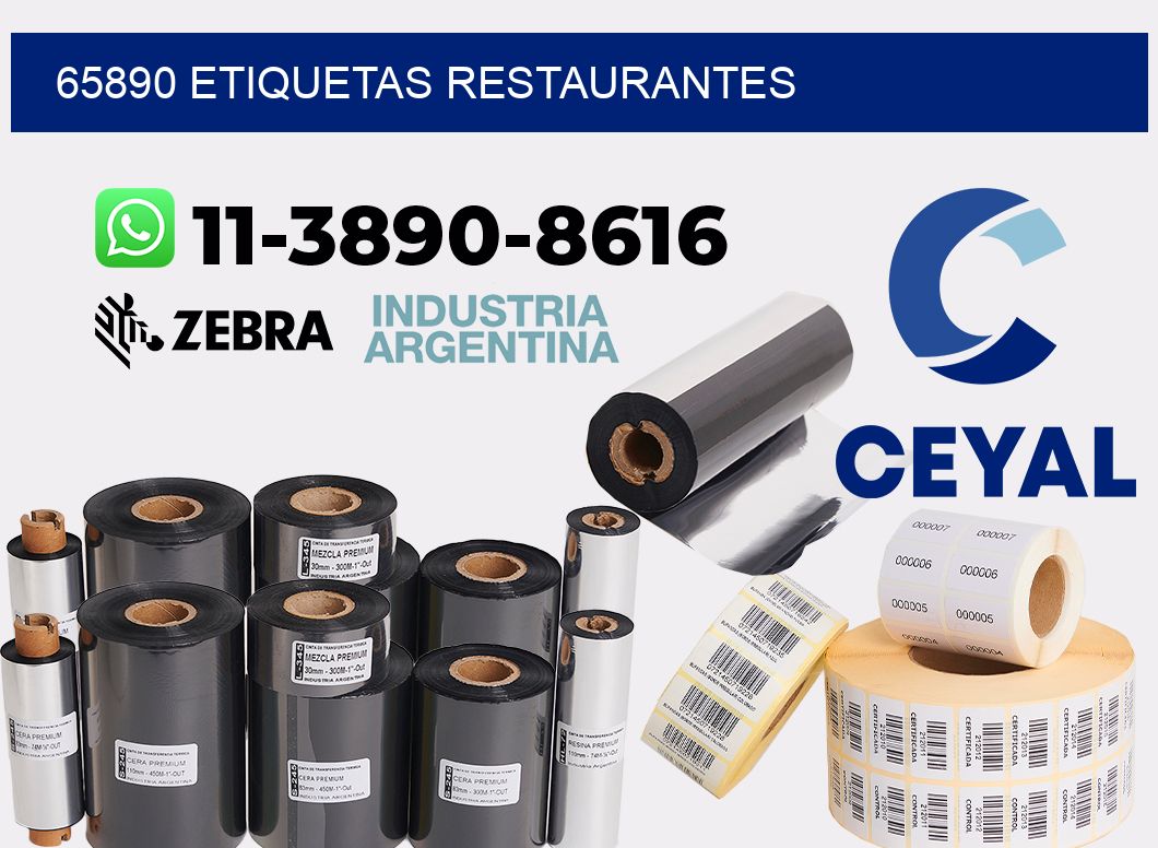 65890 etiquetas restaurantes