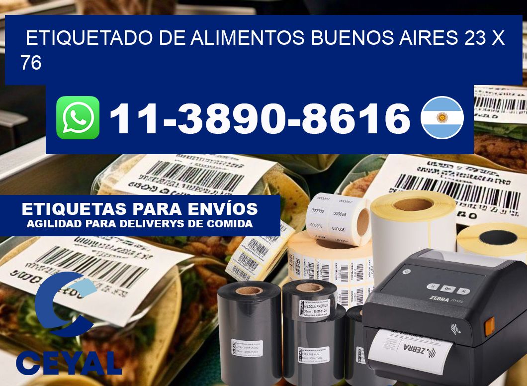 Etiquetado de alimentos buenos aires 23 x 76