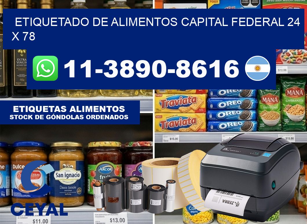 Etiquetado de alimentos capital federal 24 x 78