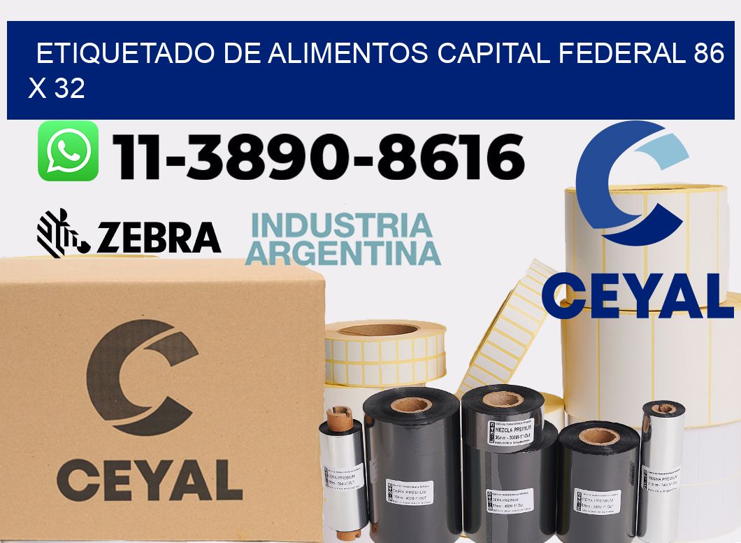 Etiquetado de alimentos capital federal 86 x 32
