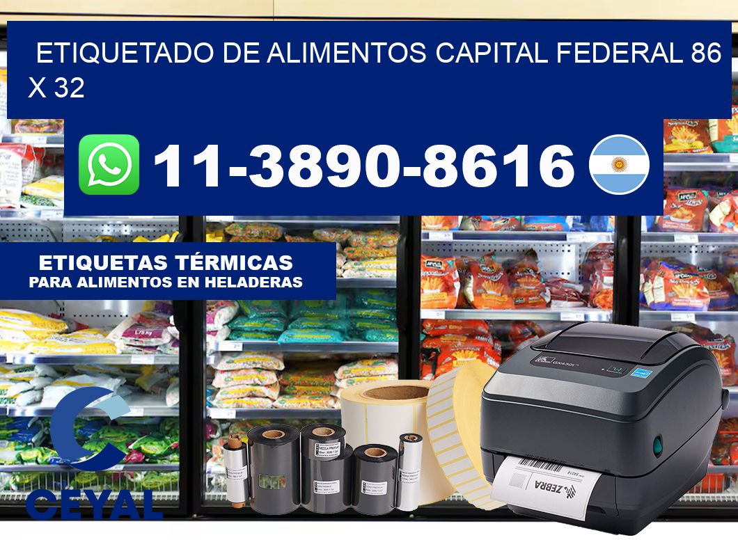 Etiquetado de alimentos capital federal 86 x 32