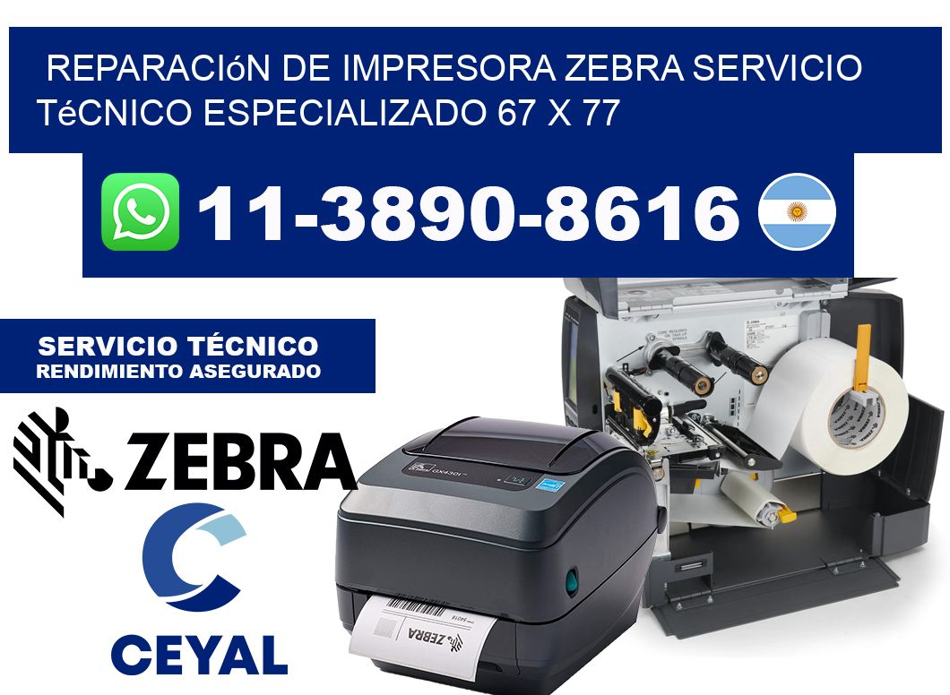 Reparación de Impresora Zebra Servicio Técnico Especializado 67 x 77