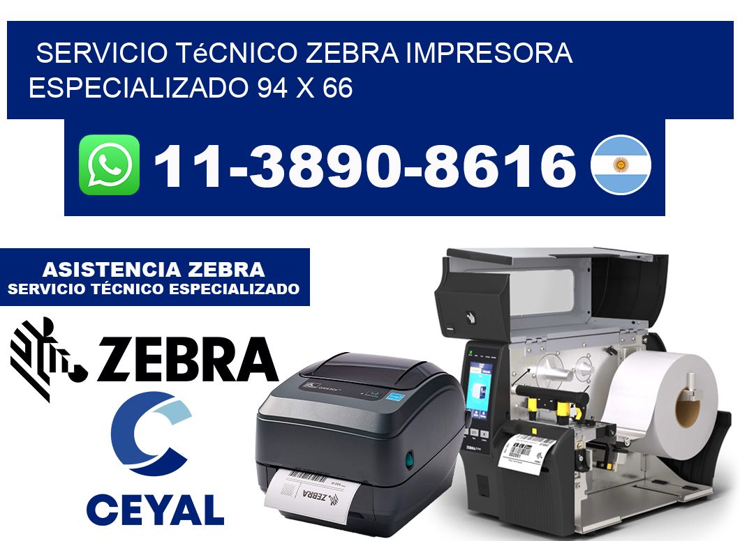 Servicio Técnico Zebra Impresora Especializado 94 x 66