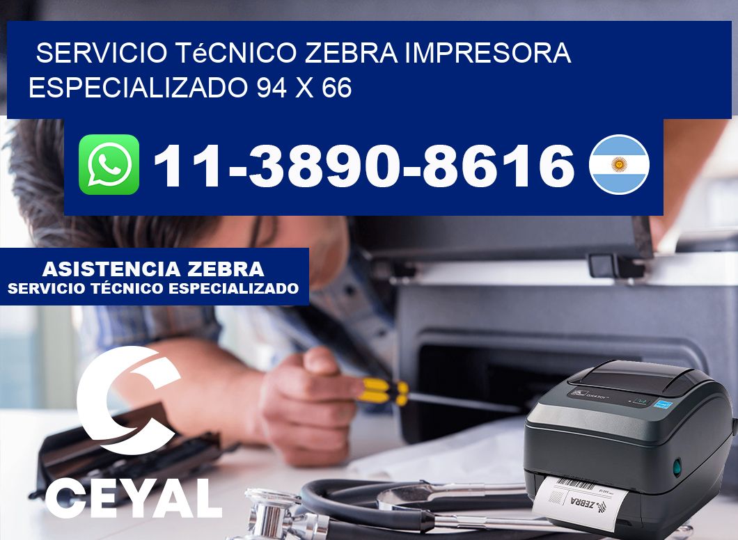 Servicio Técnico Zebra Impresora Especializado 94 x 66