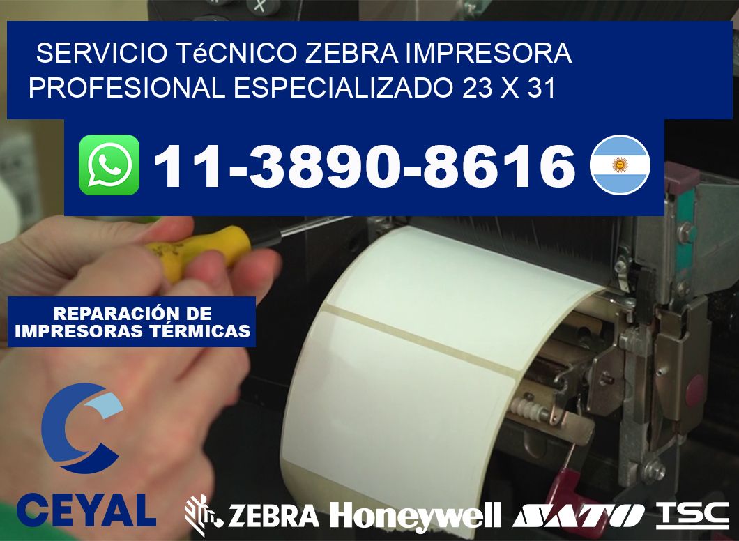 Servicio Técnico Zebra Impresora Profesional Especializado 23 x 31