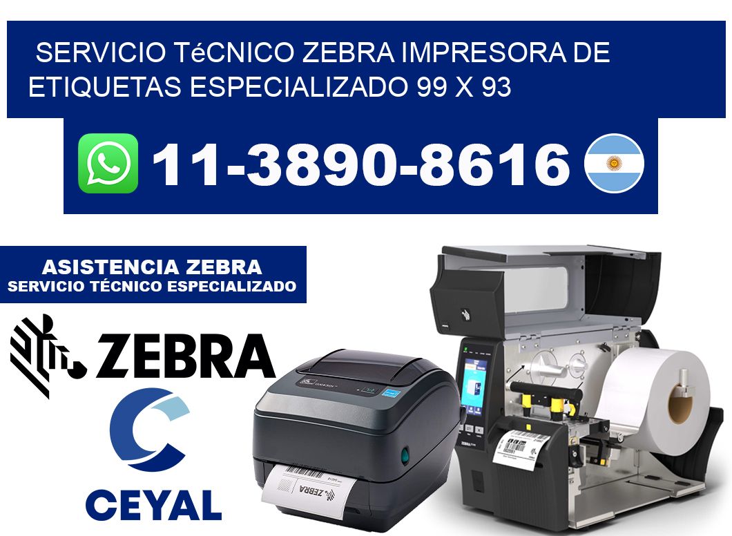 Servicio Técnico Zebra Impresora de Etiquetas Especializado 99 x 93