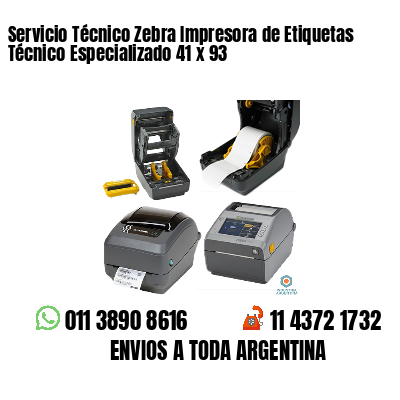 Servicio Técnico Zebra Impresora de Etiquetas Técnico Especializado 41 x 93