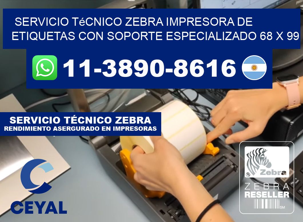 Servicio Técnico Zebra Impresora de Etiquetas con Soporte Especializado 68 x 99
