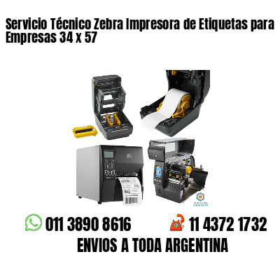 Servicio Técnico Zebra Impresora de Etiquetas para Empresas 34 x 57