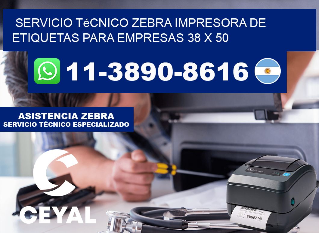 Servicio Técnico Zebra Impresora de Etiquetas para Empresas 38 x 50