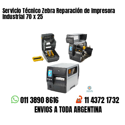 Servicio Técnico Zebra Reparación de Impresora Industrial 70 x 25