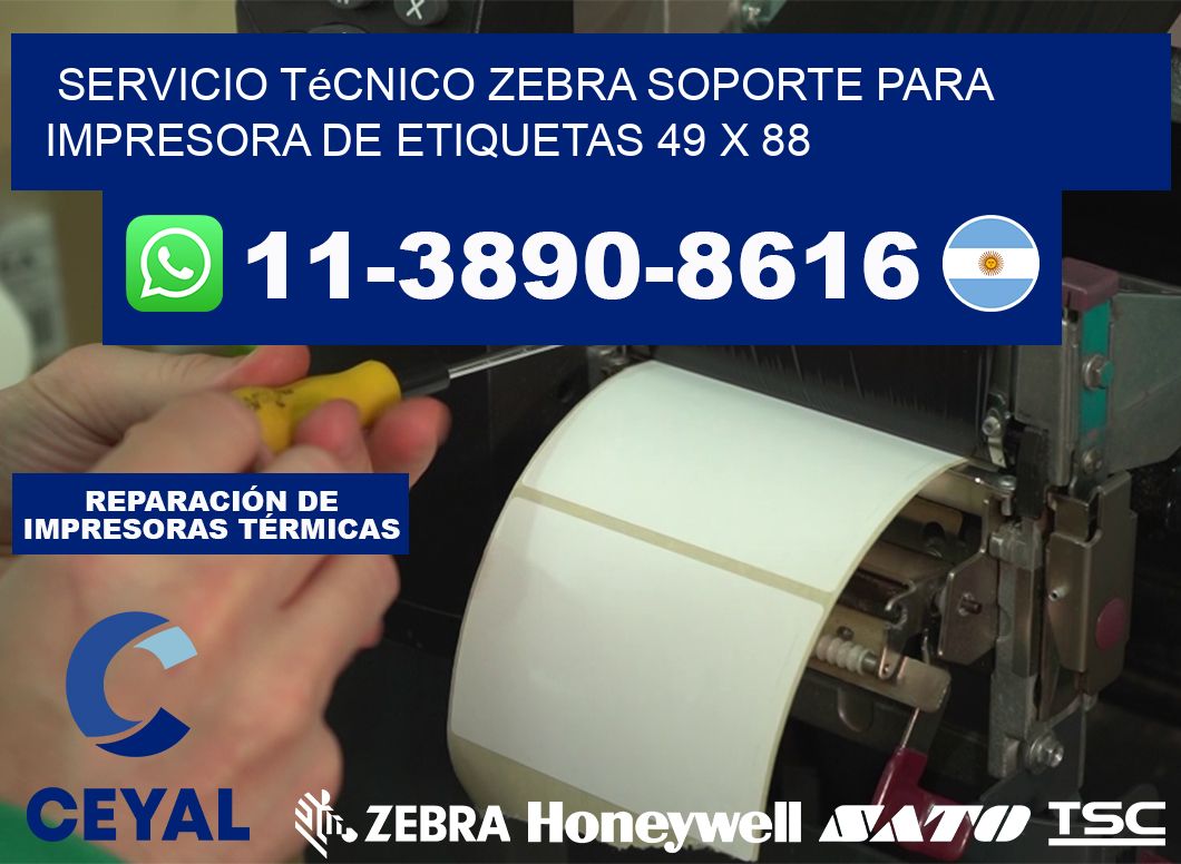 Servicio Técnico Zebra Soporte para Impresora de Etiquetas 49 x 88