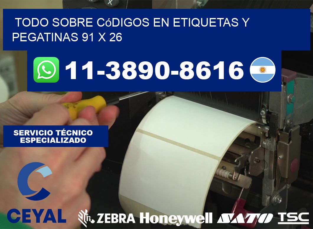 Todo sobre códigos en etiquetas y pegatinas 91 x 26