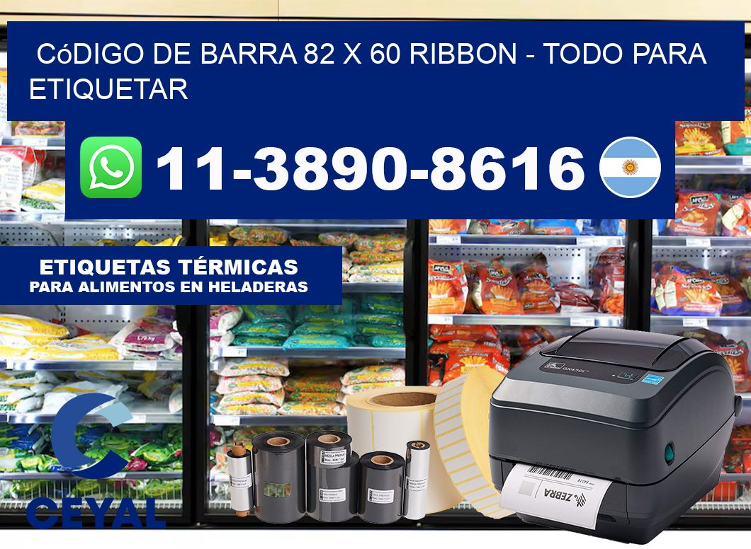 código de barra 82 x 60 ribbon – Todo para Etiquetar
