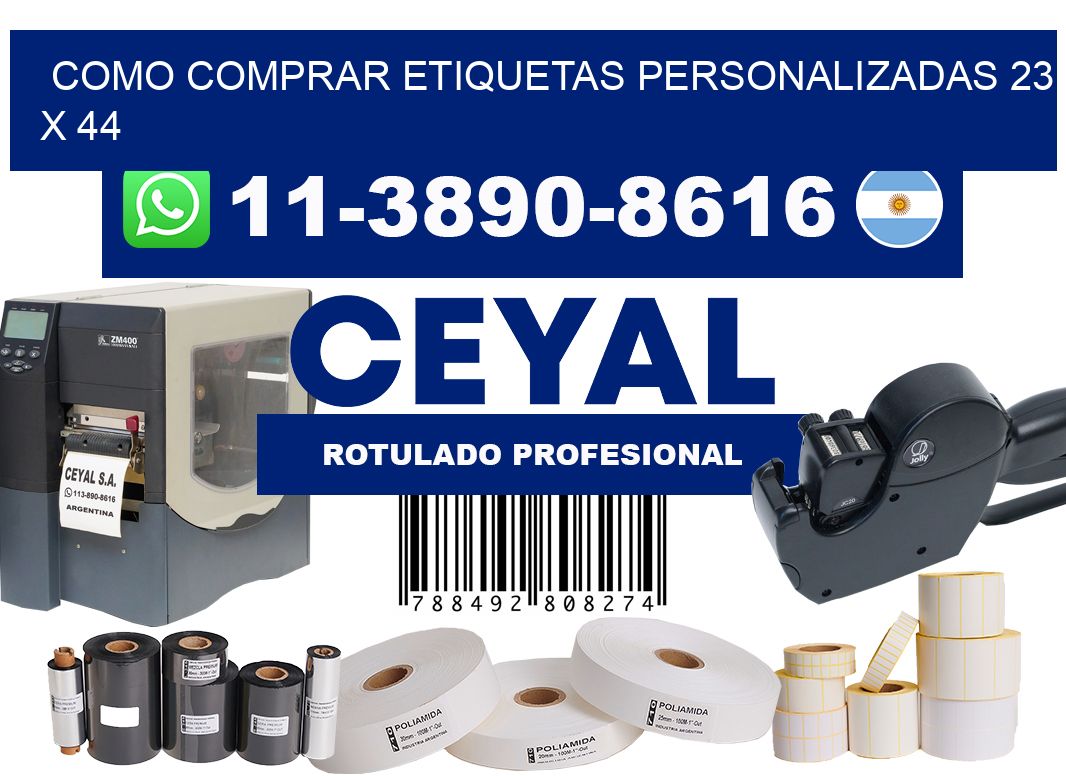 como comprar etiquetas personalizadas 23 x 44