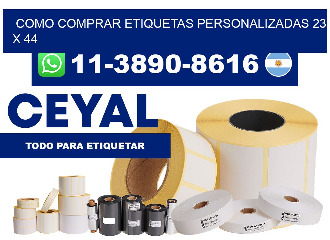 como comprar etiquetas personalizadas 23 x 44