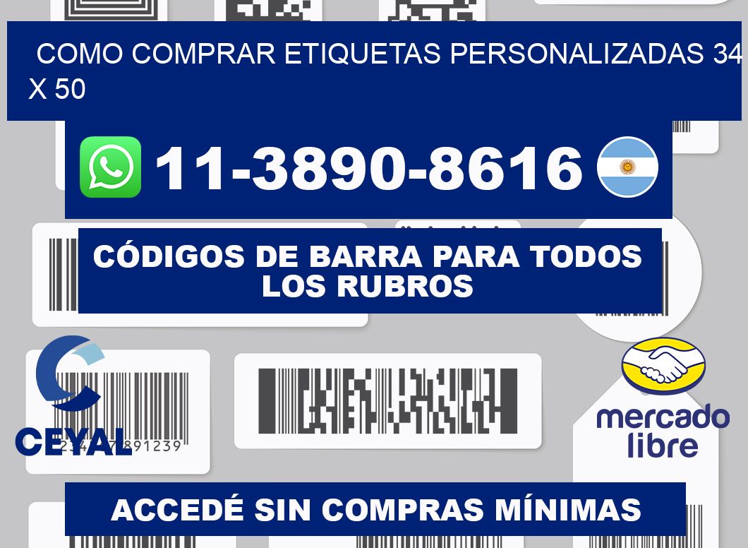 como comprar etiquetas personalizadas 34 x 50