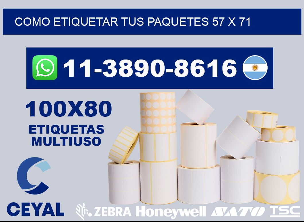 como etiquetar tus paquetes 57 x 71