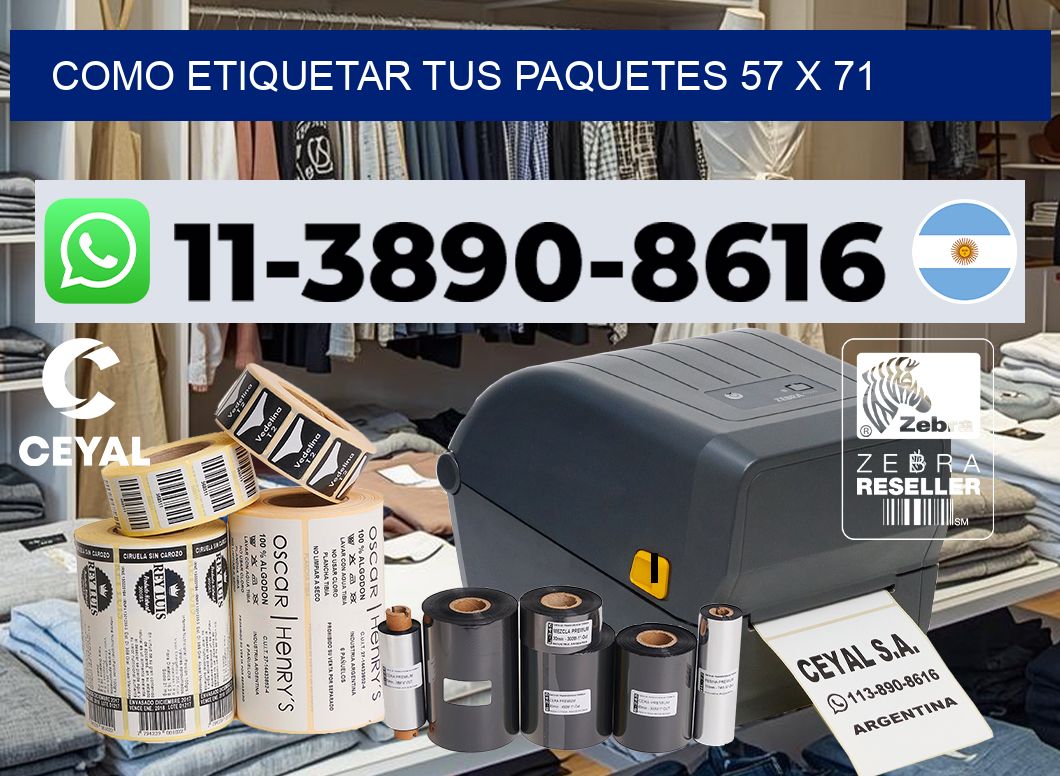 como etiquetar tus paquetes 57 x 71