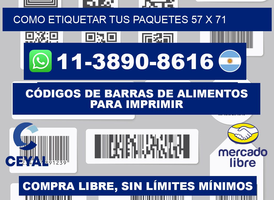 como etiquetar tus paquetes 57 x 71