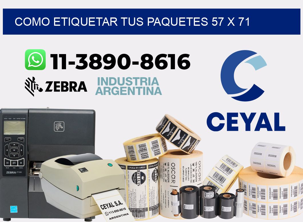 como etiquetar tus paquetes 57 x 71