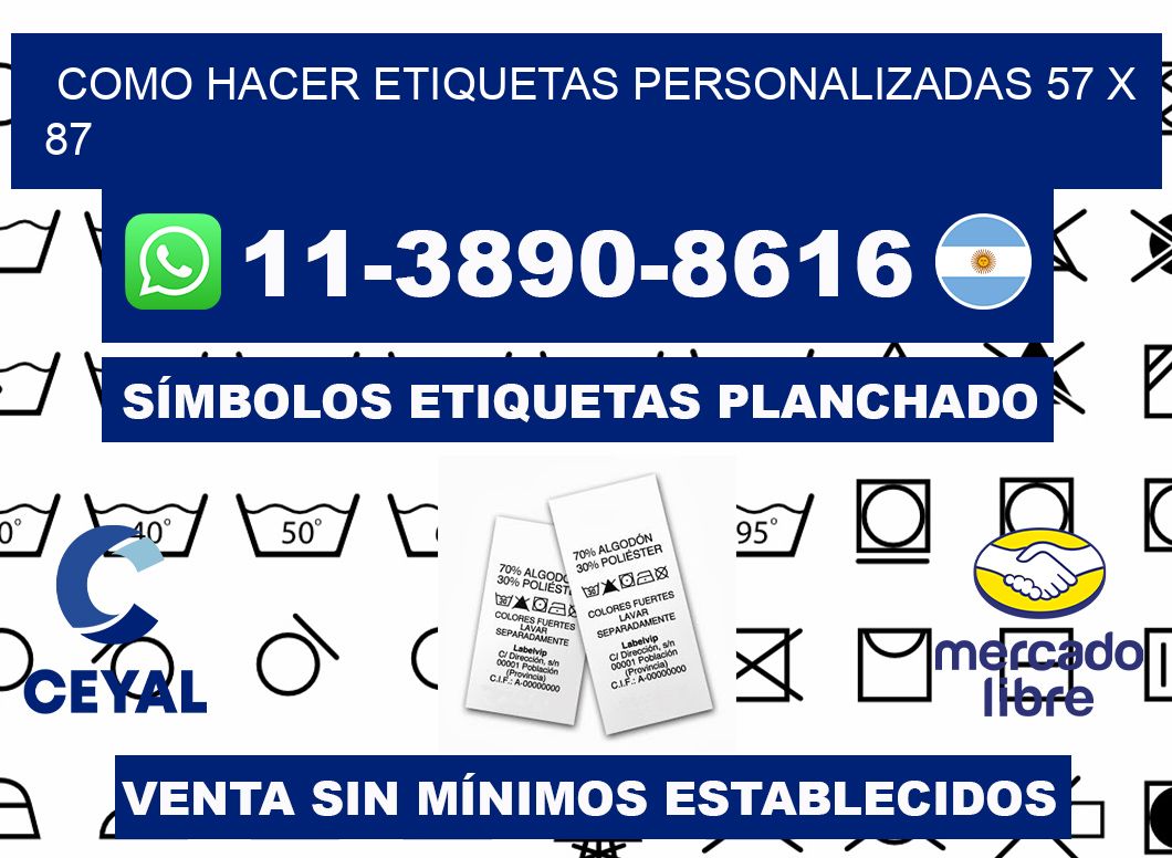 como hacer etiquetas personalizadas 57 x 87