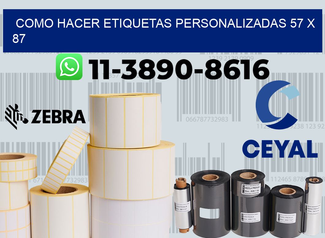 como hacer etiquetas personalizadas 57 x 87