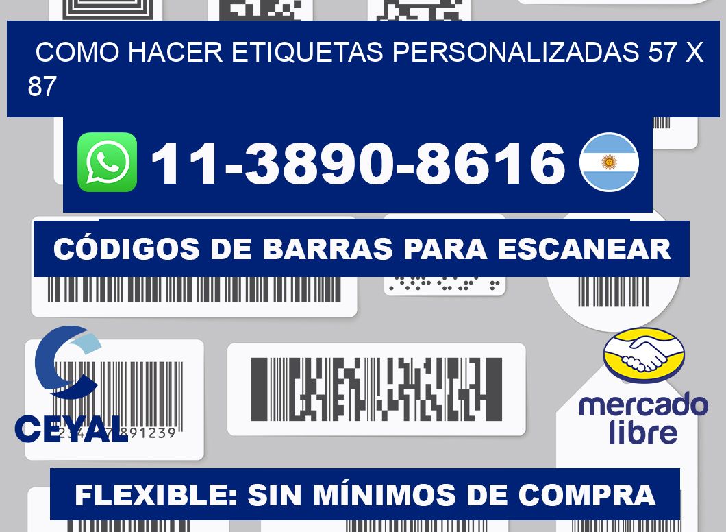 como hacer etiquetas personalizadas 57 x 87