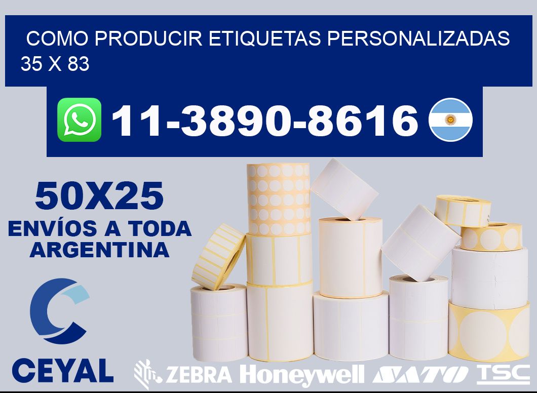 como producir etiquetas personalizadas 35 x 83