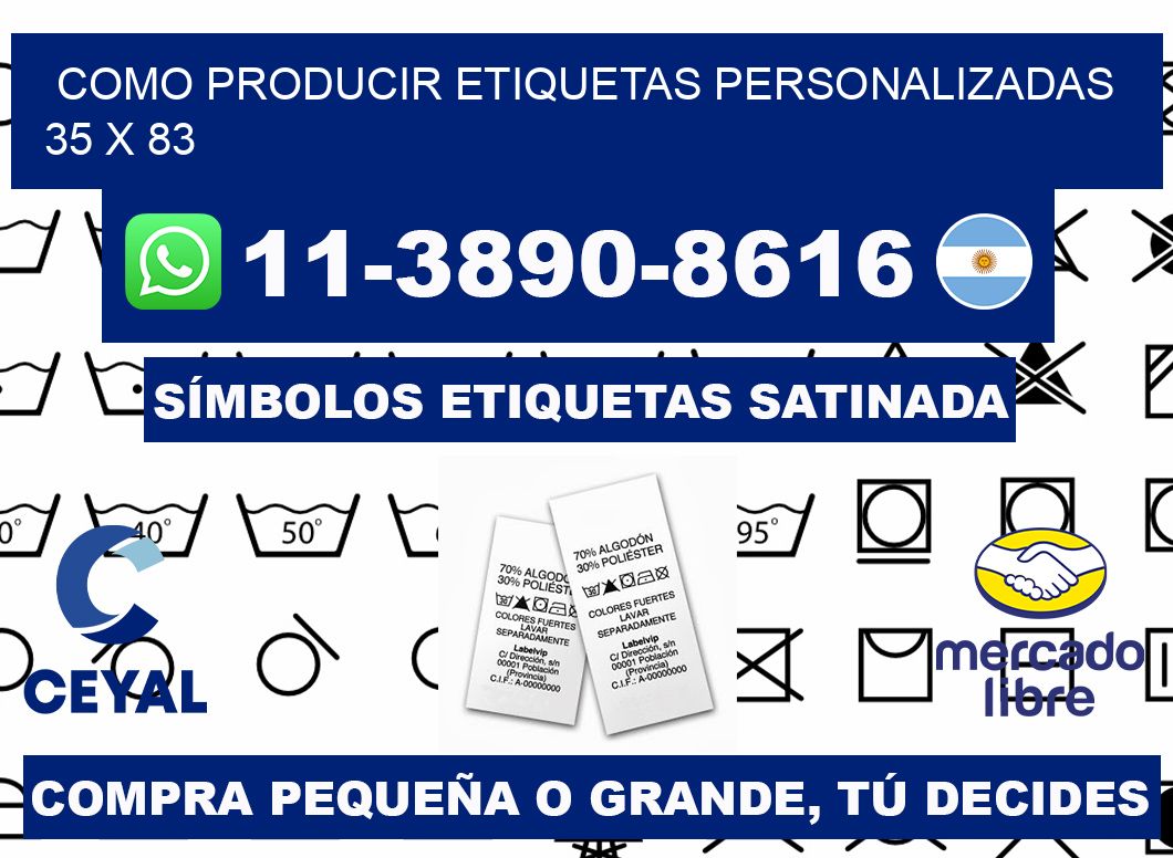 como producir etiquetas personalizadas 35 x 83