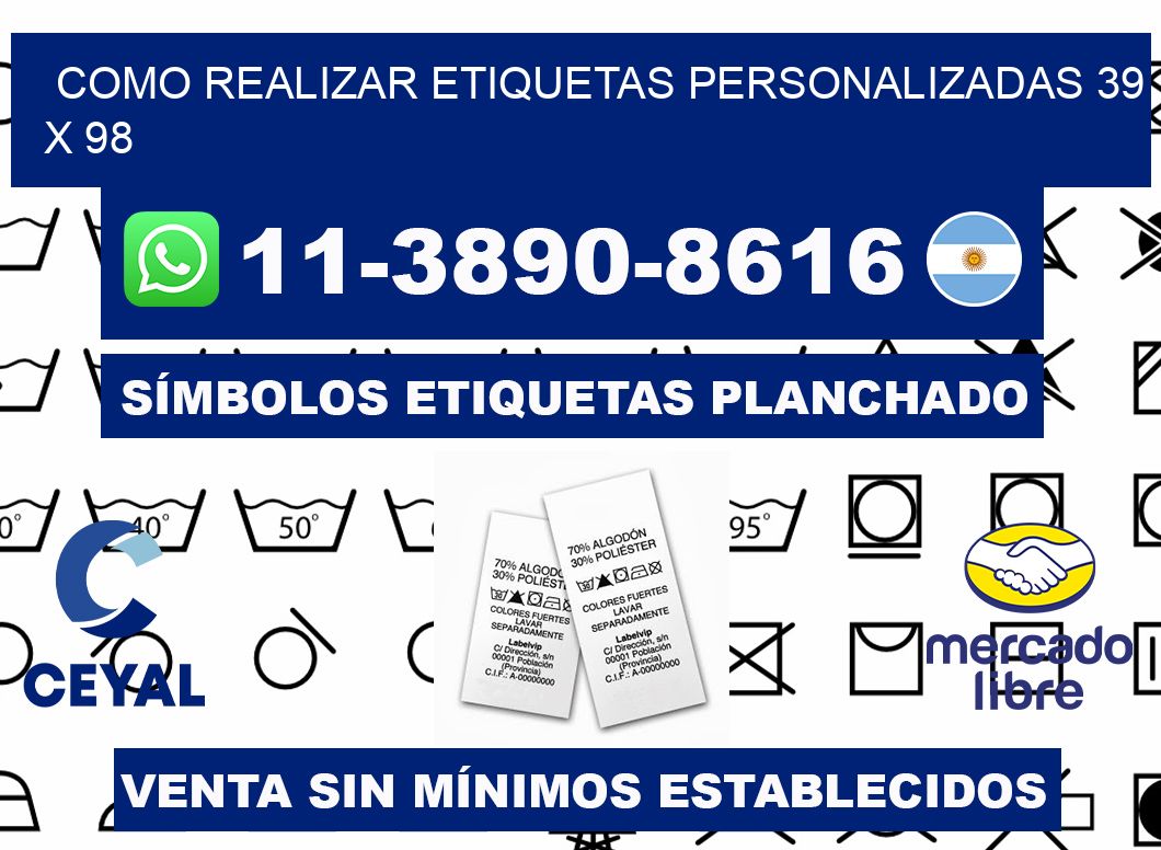 como realizar etiquetas personalizadas 39 x 98