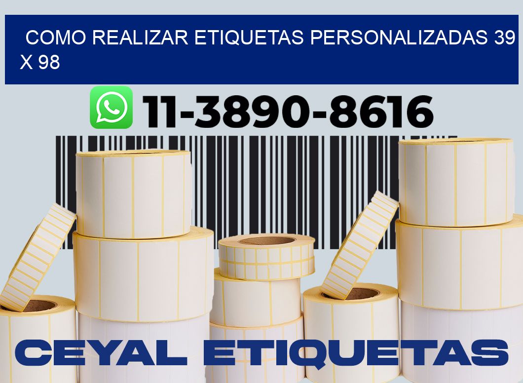 como realizar etiquetas personalizadas 39 x 98
