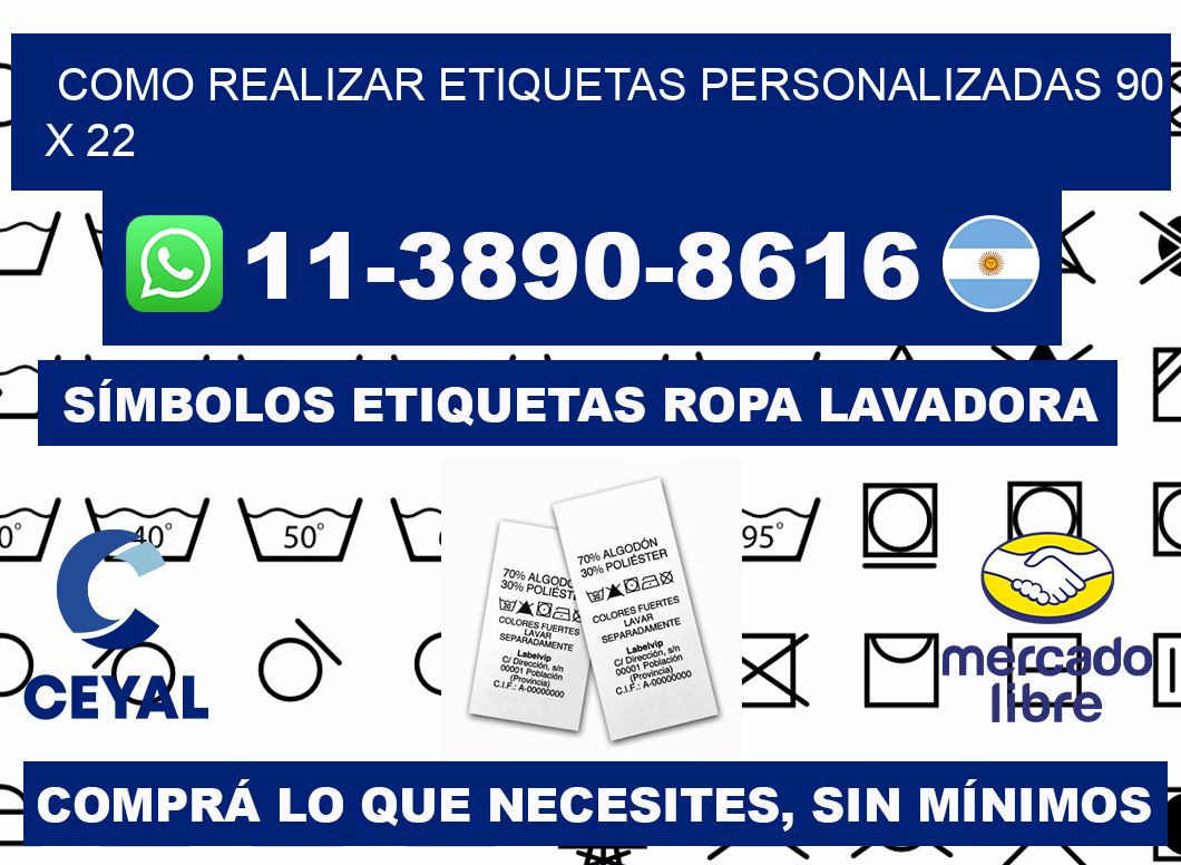 como realizar etiquetas personalizadas 90 x 22