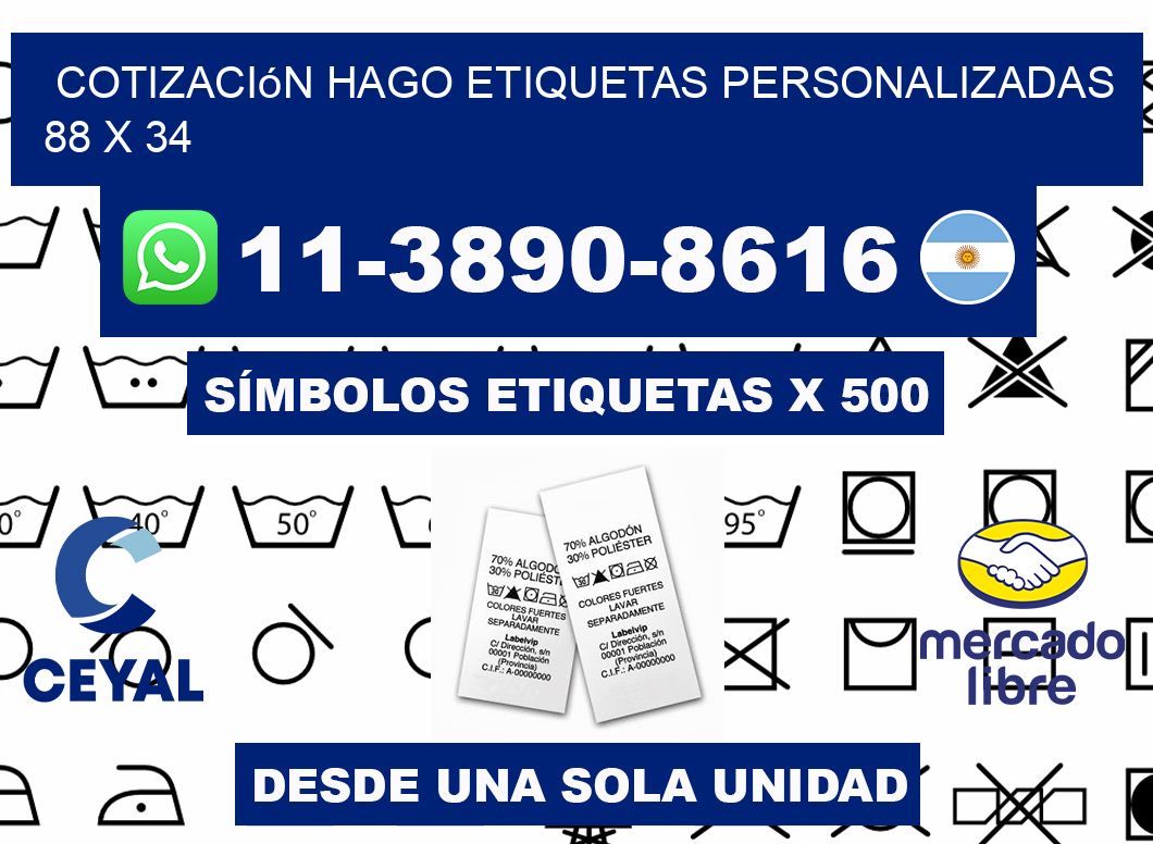 cotización hago etiquetas personalizadas 88 x 34