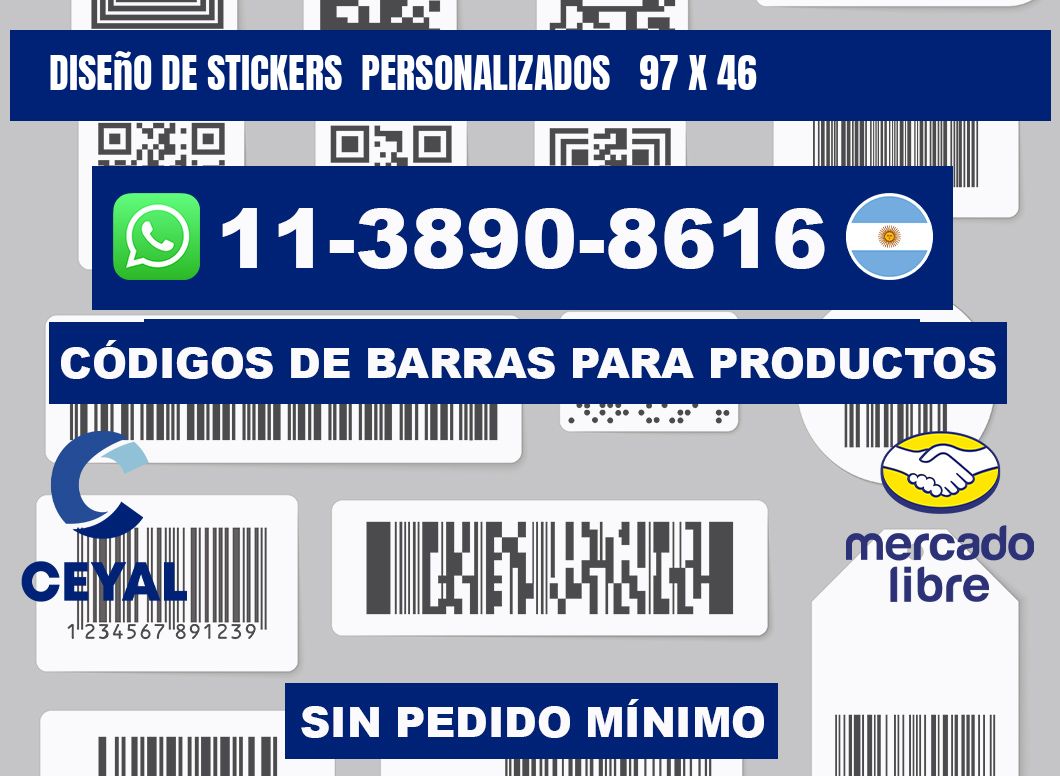 diseño de stickers personalizados 97 x 46