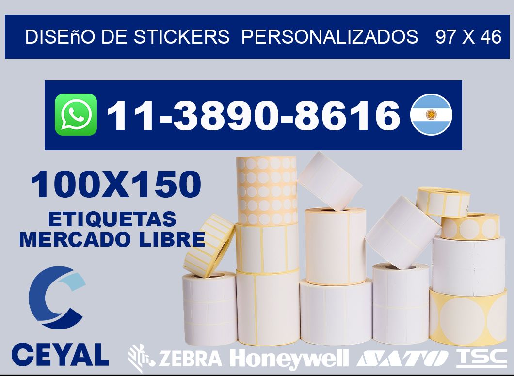 diseño de stickers personalizados 97 x 46