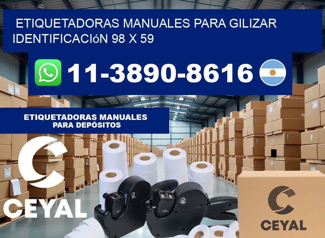 etiquetadoras manuales para gilizar identificación 98 x 59