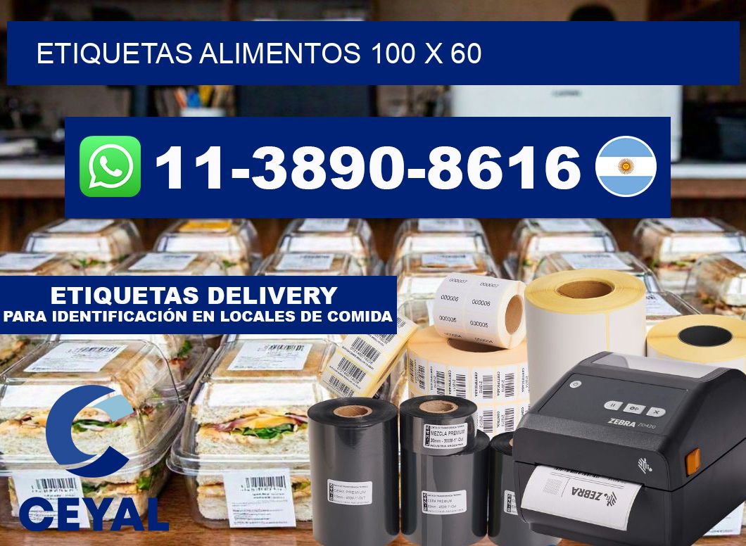 etiquetas alimentos 100 x 60