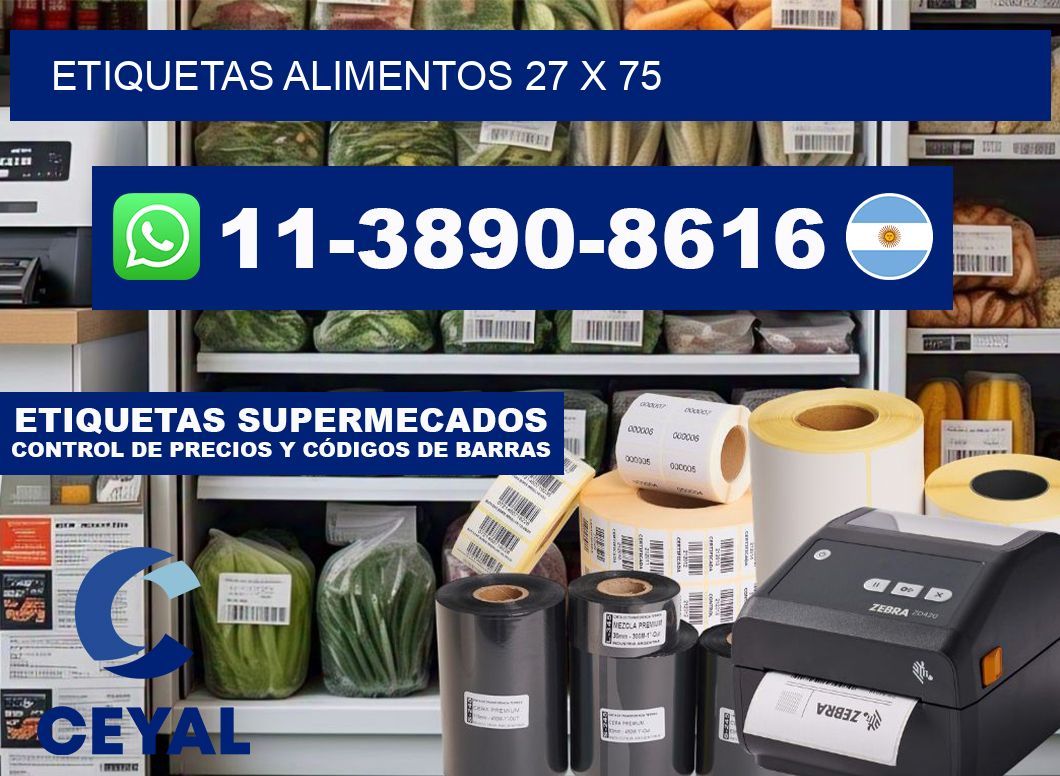 etiquetas alimentos 27 x 75