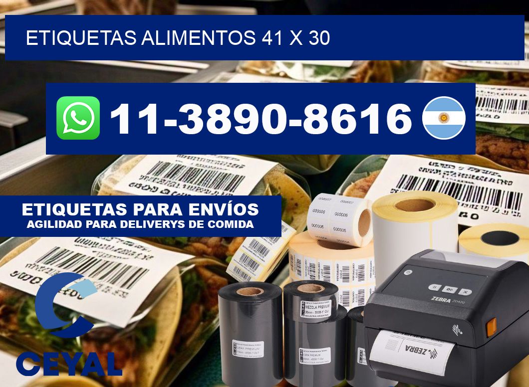etiquetas alimentos 41 x 30