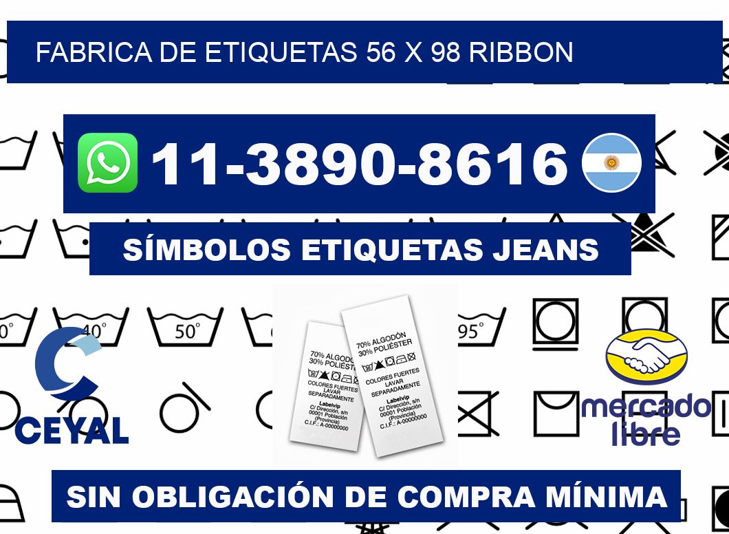 fabrica de etiquetas 56 x 98 ribbon
