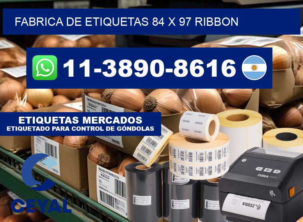 fabrica de etiquetas 84 x 97 ribbon