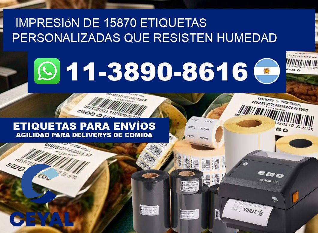 impresión de 15870 etiquetas personalizadas que resisten humedad