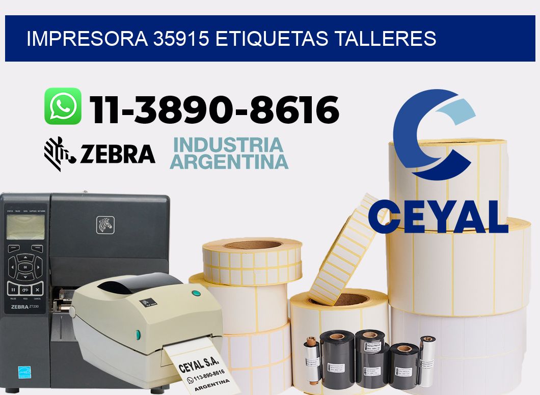 impresora 35915 etiquetas talleres